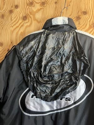 VTG 90s Oakland Raiders Starter Puffer Jacket Hood Mens M Logo Athletic Pro Line - Thumbnail 4