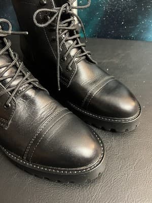 Thursday Boot Company Captain Black Leather Lace Up Ankle Boots Women’s Size 10 - Thumbnail 9