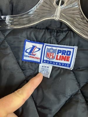 VTG 90s Oakland Raiders Starter Puffer Jacket Hood Mens M Logo Athletic Pro Line - Thumbnail 9