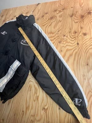VTG 90s Oakland Raiders Starter Puffer Jacket Hood Mens M Logo Athletic Pro Line - Thumbnail 15