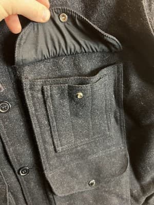 VTG CC FILSON Jacket Mens 46 XL Mackinaw Cruiser Virgin Wool Field Coat USA - Thumbnail 5