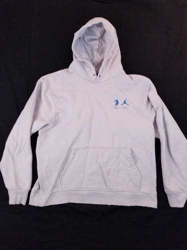 Jordan X Union M J Photon Dust Fleece Hoodie Mens XL Sweatshirt Distressed FLC - Image 1