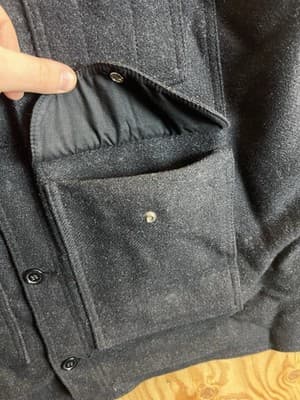 VTG CC FILSON Jacket Mens 46 XL Mackinaw Cruiser Virgin Wool Field Coat USA - Thumbnail 6