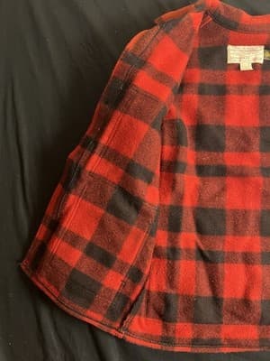 VTG Filson Red Plaid Style 110 Virgin Wool Mackinaw Cruiser Jacket 36 Mens XS /S - Thumbnail 7