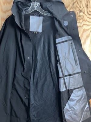 The Arrivals X Snarkitecture ELEMENTS Rain Poncho Cape Hooded XS Jacket USA - Thumbnail 3