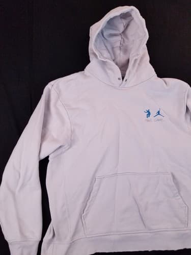 Jordan X Union M J Photon Dust Fleece Hoodie Mens XL Sweatshirt Distressed FLC - Thumbnail 3