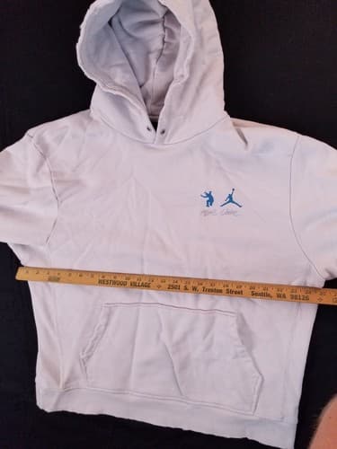 Jordan X Union M J Photon Dust Fleece Hoodie Mens XL Sweatshirt Distressed FLC - Thumbnail 13