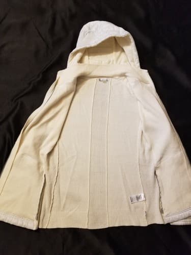 Smartwool Womens S Cream Intraknit Merino Puffer Hybrid Full Zip Hoody Jacket - Thumbnail 3