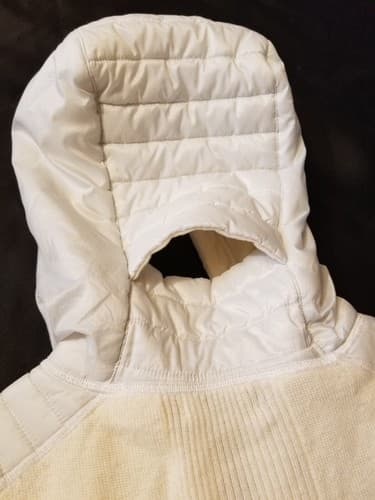 Smartwool Womens S Cream Intraknit Merino Puffer Hybrid Full Zip Hoody Jacket - Thumbnail 11
