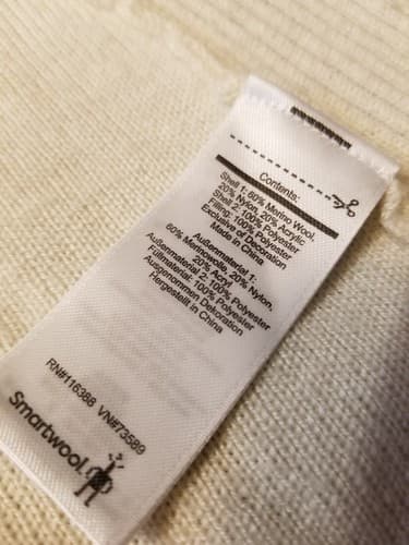 Smartwool Womens S Cream Intraknit Merino Puffer Hybrid Full Zip Hoody Jacket - Thumbnail 5