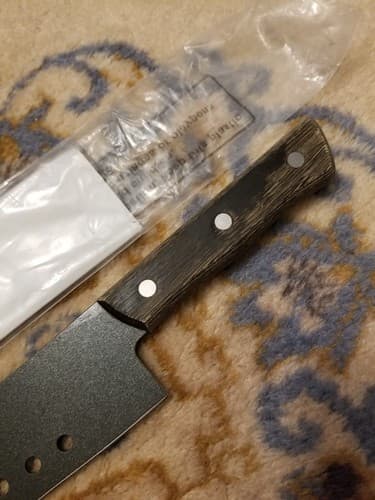 Sushi Cutter Chef Knife Japan Black Looks Like Kanetsune Gyutou? - Thumbnail 4