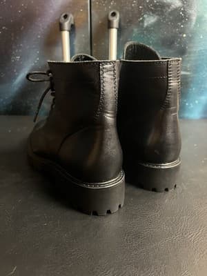 Thursday Boot Company Captain Black Leather Lace Up Ankle Boots Women’s Size 10 - Thumbnail 5