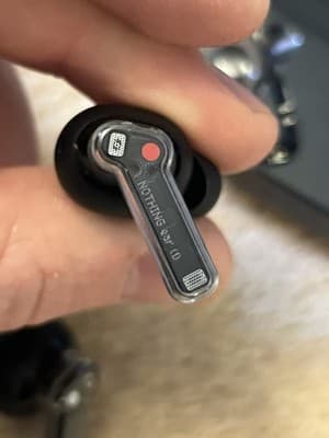 Nothing Ear (1) Right + Charging Case OEM Earbuds B181 Black *LEFT NO SOUND* - Thumbnail 6