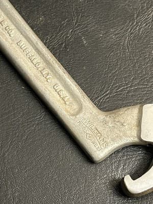 Vintage J. H. WILLIAMS 1472 SUPERRENCH Adjustable Spanner Wrench 1 1/4”- 3” USA - Thumbnail 8