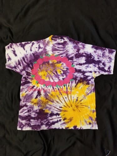 VTG Hendrix Purple Haze Going For The Roses Band Tee Dye USA Shirt XL Vintage - Image 1