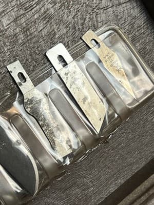 VTG X-ACTO Basic Deluxe Craft Tool Set Kit Plastic Case Block Planer Blades USA - Thumbnail 15