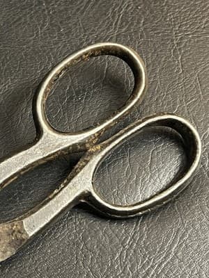 VTG OAK LEAF F35 E35 Tin Snips Scissors Metal Enders S H Co. MADE IN USA Antique - Thumbnail 3