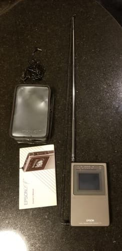 Vintage Epson Elf ET-20 Pocket TV Television Rare - Thumbnail 2