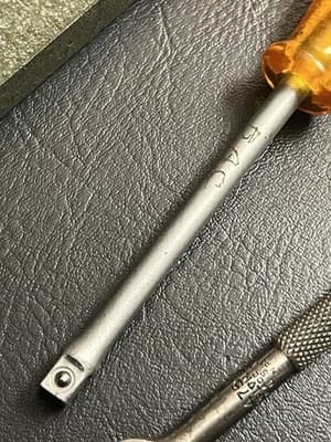 Plomb Tool 1/4" Ratchet #4751 Super Rare 1942 Socket Set SAE With Original Case - Thumbnail 11