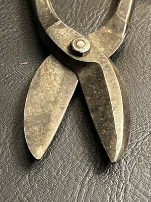 VTG OAK LEAF F35 E35 Tin Snips Scissors Metal Enders S H Co. MADE IN USA Antique - Thumbnail 8