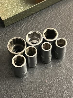 Plomb Tool 1/4" Ratchet #4751 Super Rare 1942 Socket Set SAE With Original Case - Thumbnail 13