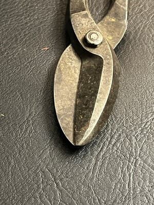 VTG OAK LEAF F35 E35 Tin Snips Scissors Metal Enders S H Co. MADE IN USA Antique - Thumbnail 7
