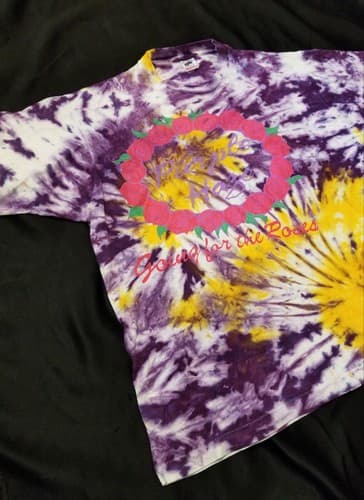 VTG Hendrix Purple Haze Going For The Roses Band Tee Dye USA Shirt XL Vintage - Thumbnail 2