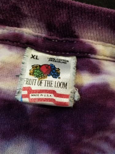 VTG Hendrix Purple Haze Going For The Roses Band Tee Dye USA Shirt XL Vintage - Thumbnail 4