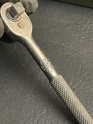 Plomb Tool 1/4" Ratchet #4751 Super Rare 1942 Socket Set SAE With Original Case - Thumbnail 3