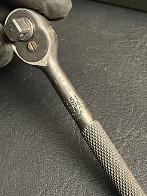 Plomb Tool 1/4" Ratchet #4751 Super Rare 1942 Socket Set SAE With Original Case - Thumbnail 4