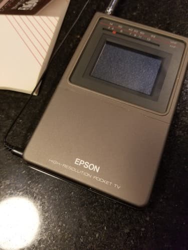 Vintage Epson Elf ET-20 Pocket TV Television Rare - Thumbnail 4