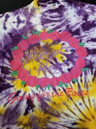 VTG Hendrix Purple Haze Going For The Roses Band Tee Dye USA Shirt XL Vintage - Thumbnail 3
