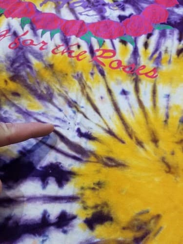 VTG Hendrix Purple Haze Going For The Roses Band Tee Dye USA Shirt XL Vintage - Thumbnail 11