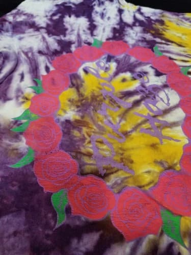 VTG Hendrix Purple Haze Going For The Roses Band Tee Dye USA Shirt XL Vintage - Thumbnail 8