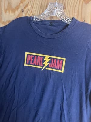 VTG PEARL JAM 2013 Lightning Bolt Tour Concert T-Shirt Band Tee Shirt Mens L Y2K - Thumbnail 2