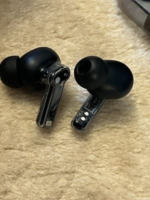 Nothing Ear (1) Right + Charging Case OEM Earbuds B181 Black *LEFT NO SOUND* - Thumbnail 5