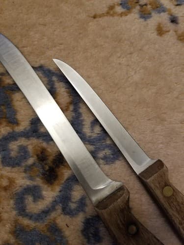 Chicago Cutlery Slicer Boning Knife 8" High Carbon Walnut Kitchen Blade 66S, 62S - Thumbnail 7