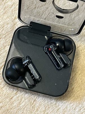 Nothing Ear (1) Right + Charging Case OEM Earbuds B181 Black *LEFT NO SOUND* - Thumbnail 2