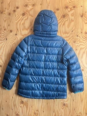 Patagonia Hi-Loft Down Sweater Hoody Kids Boys L 12 Blue Full Zip Jacket *READ - Thumbnail 12