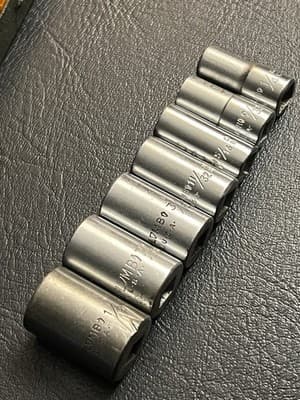 Plomb Tool 1/4" Ratchet #4751 Super Rare 1942 Socket Set SAE With Original Case - Thumbnail 17