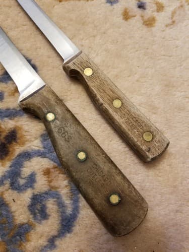 Chicago Cutlery Slicer Boning Knife 8" High Carbon Walnut Kitchen Blade 66S, 62S - Thumbnail 2