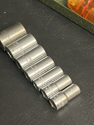 Plomb Tool 1/4" Ratchet #4751 Super Rare 1942 Socket Set SAE With Original Case - Thumbnail 16