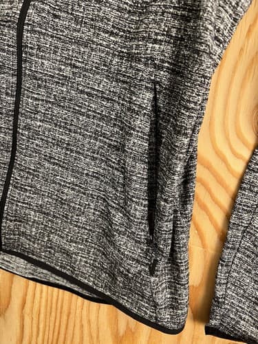 Lululemon Heathered Black Surge Warm Full Zip Jacket Hoodie Mens S Sweatshirt - Thumbnail 4