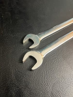 Lot Of 2 Blue Point 5/8 + 3/4 SAE Ratcheting Reversible Combination Wrench 12 Pt - Thumbnail 6