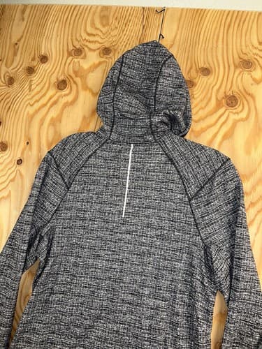Lululemon Heathered Black Surge Warm Full Zip Jacket Hoodie Mens S Sweatshirt - Thumbnail 8