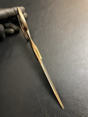 Vintage "SIERRA" Shears Scissors 4-5” (10” Total) USA Antique Rusty - Thumbnail 12
