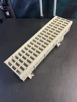 NDS 860G 5” IN EZ Channel With Grate Drain Plastic 20” Long. Floor Drainage - Image 1