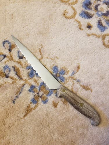 Vtg Jernbolaget Eskilstuna 7" Special Knife Sweden Stainless Steel Blade Wood - Image 1