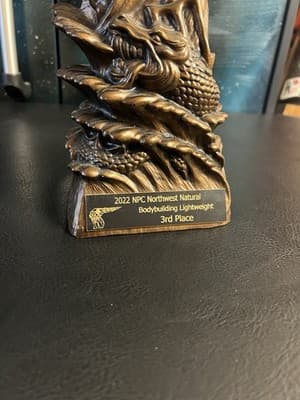 Niels Andersen Poseidon Trident Bodybuilding Male Posing Sculpture Statue Trophy - Thumbnail 9