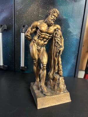 RARE Niels Andersen Sculpture Farnese Hercules Weightlifting Bodybuilding Trophy - Image 1